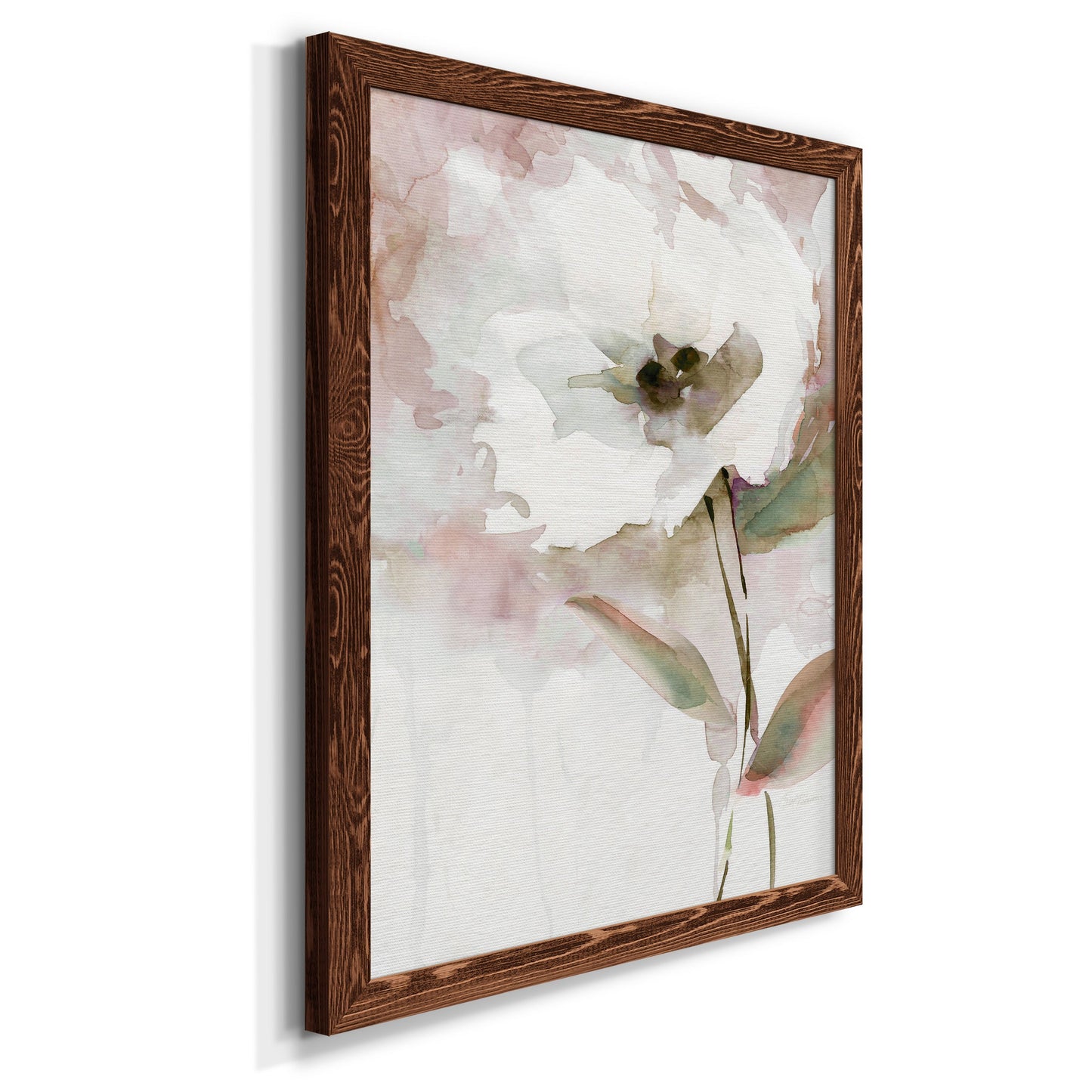 Summer Bloom II - Barnwood Framed Canvas Print