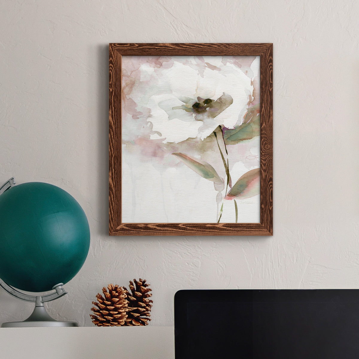 Summer Bloom II - Barnwood Framed Canvas Print