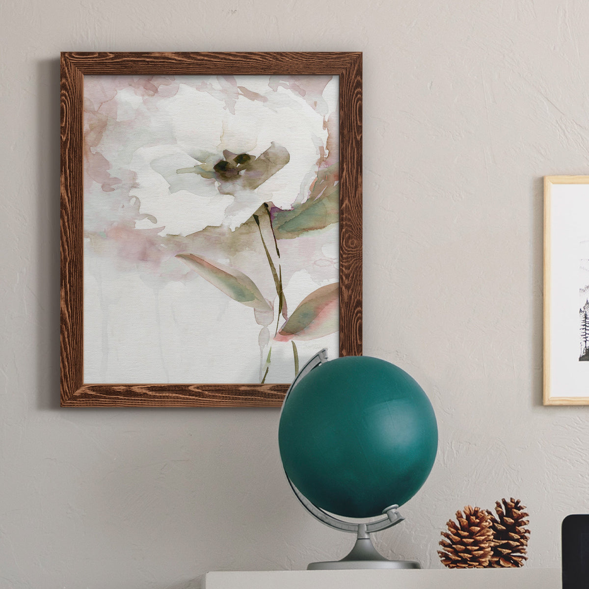 Summer Bloom II - Barnwood Framed Canvas Print