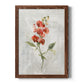 Linen Sweet Pea - Barnwood Framed Canvas Print