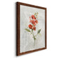 Linen Sweet Pea - Barnwood Framed Canvas Print