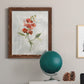 Linen Sweet Pea - Barnwood Framed Canvas Print