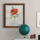 Linen Poppy - Barnwood Framed Canvas Print