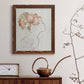 Fashion Floral Silhouette I - Barnwood Framed Canvas Print