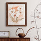 White and Coral Orchid I - Barnwood Framed Canvas Print
