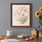 White and Coral Orchid II - Barnwood Framed Canvas Print
