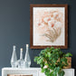 White and Coral Orchid II - Barnwood Framed Canvas Print