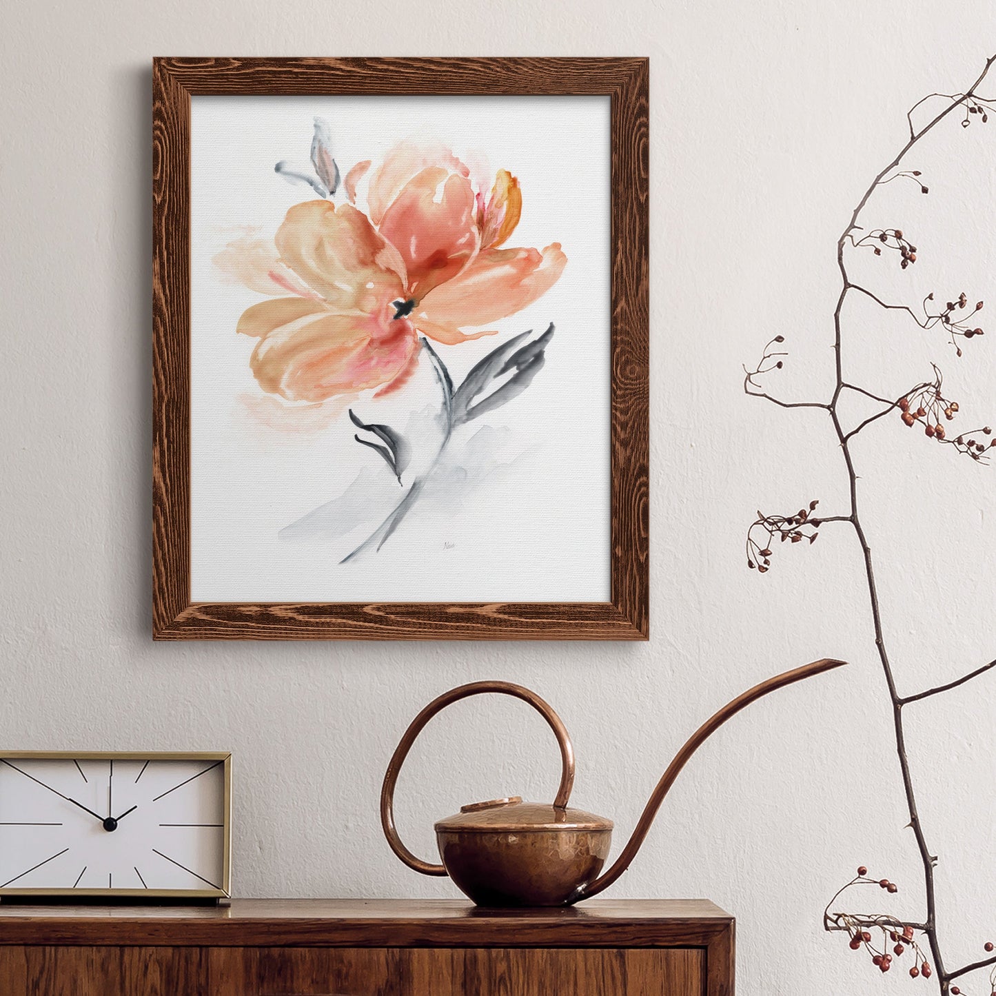 Soft Sensation II - Barnwood Framed Canvas Print