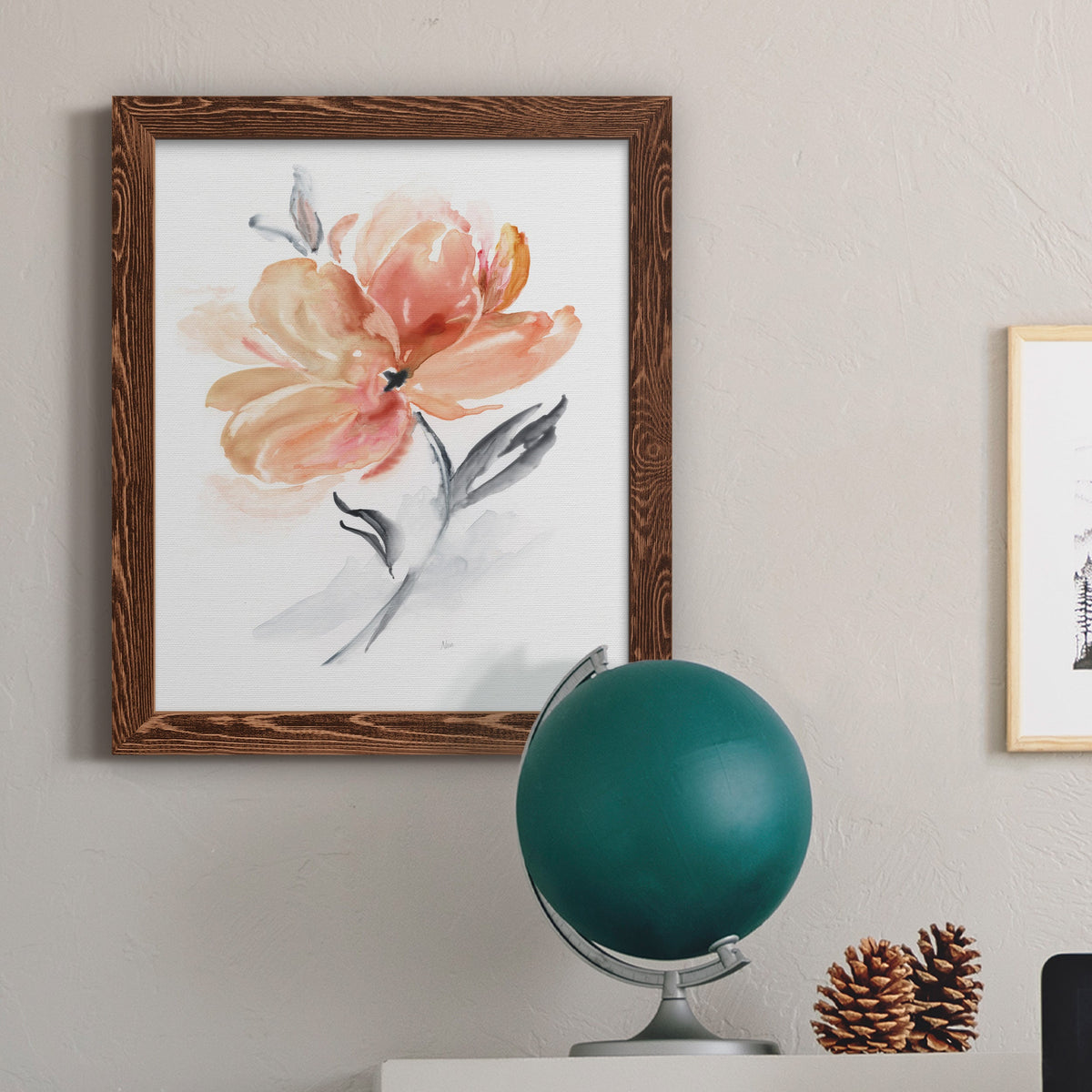 Soft Sensation II - Barnwood Framed Canvas Print