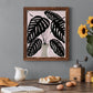 Potted Plant I - Barnwood Framed Canvas Print