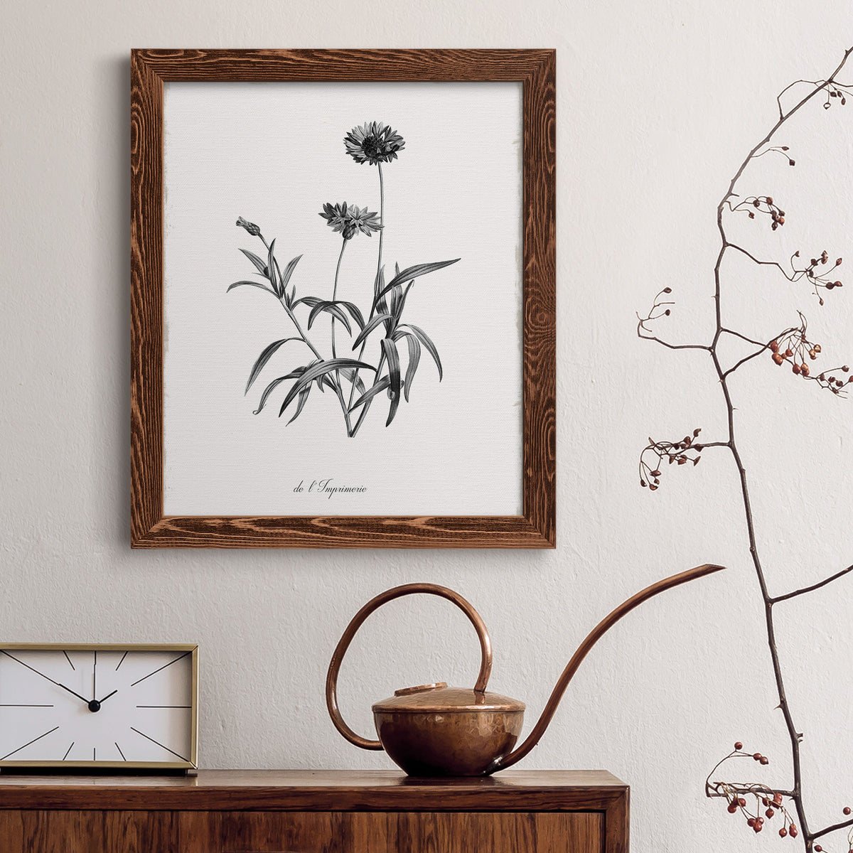 Simply Imperial - Barnwood Framed Canvas Print