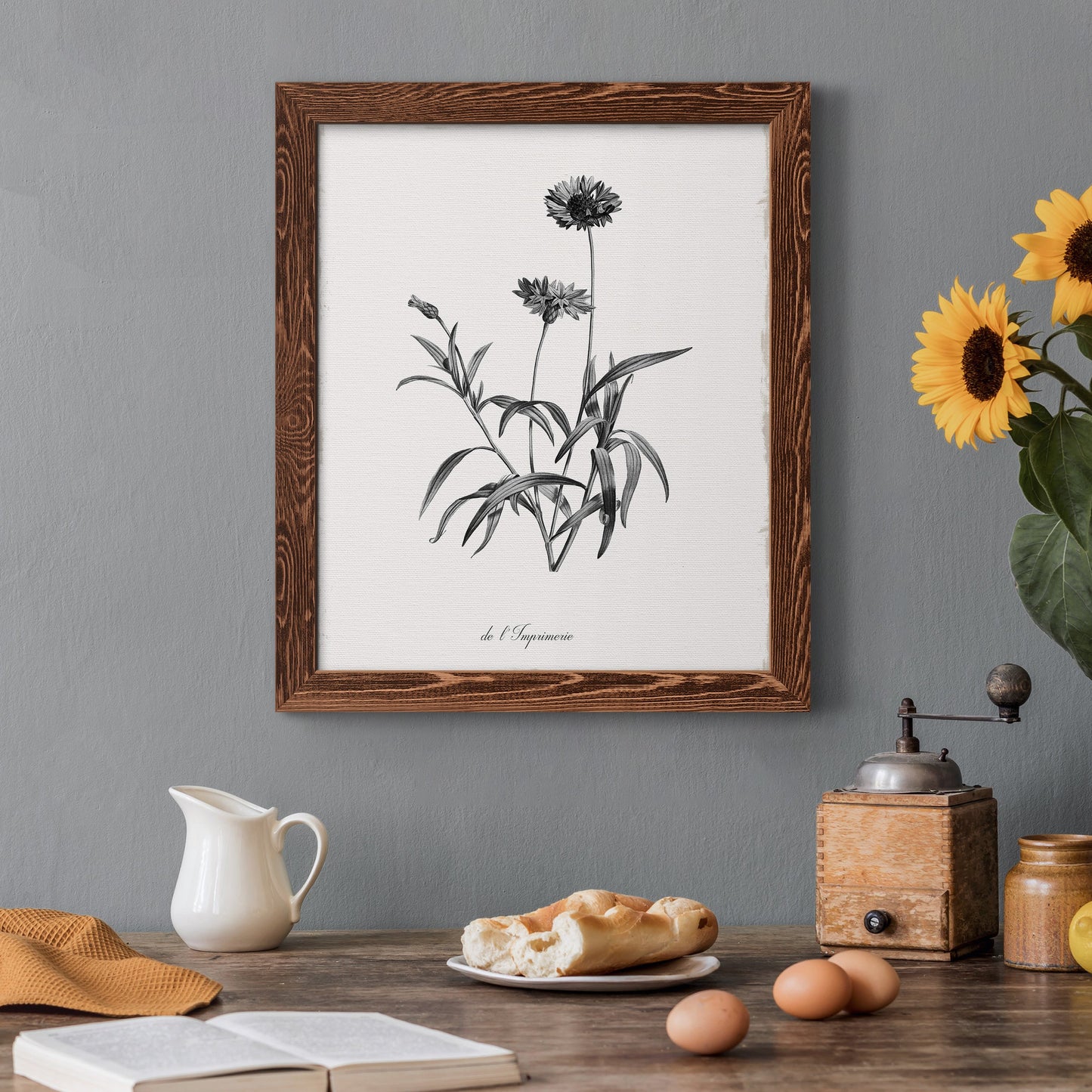 Simply Imperial - Barnwood Framed Canvas Print