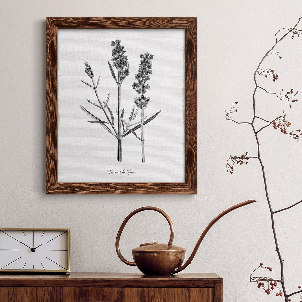 Simply Lavender - Barnwood Framed Canvas Print