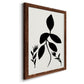 Silhouette Garden I - Barnwood Framed Canvas Print