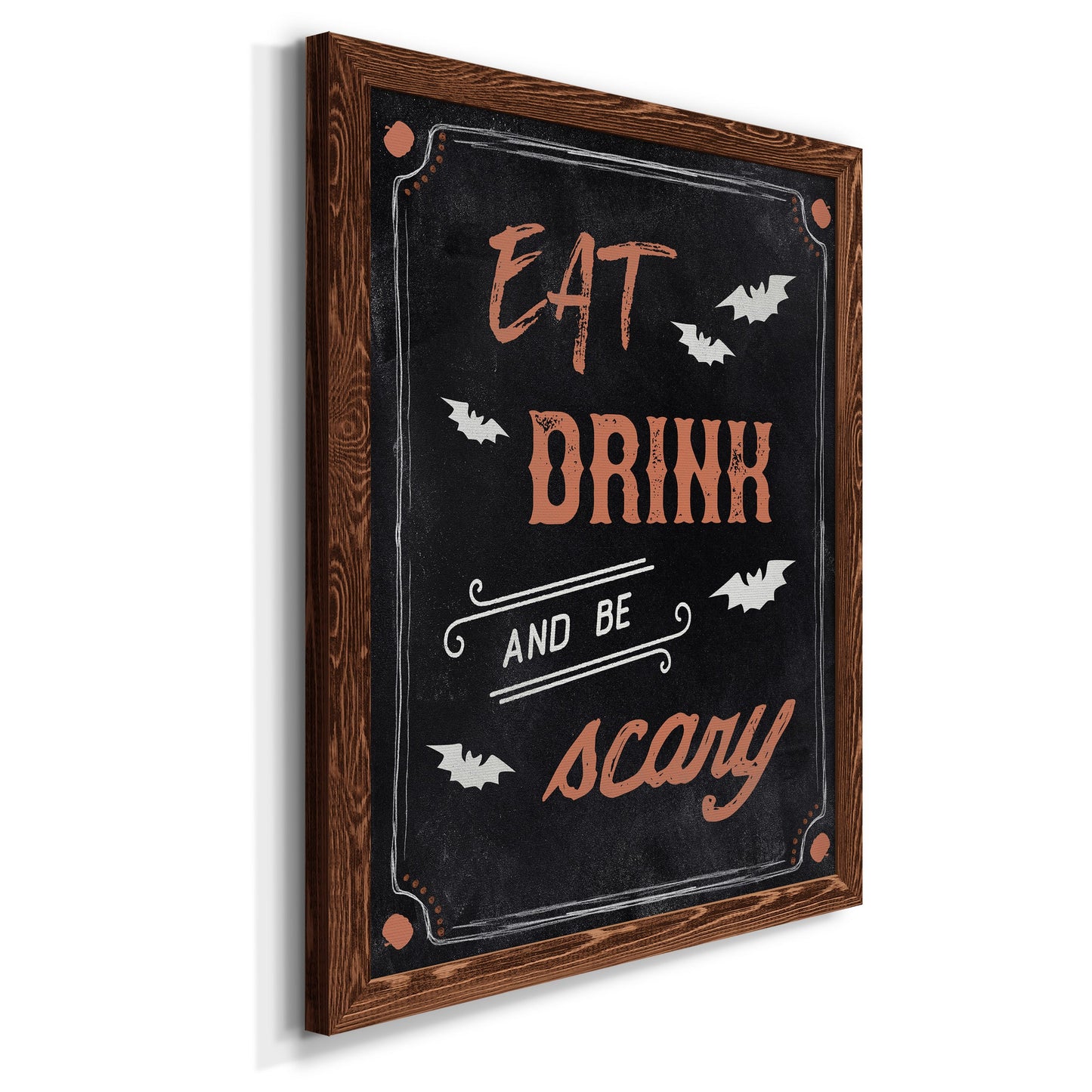 Be Scary - Barnwood Framed Canvas Print