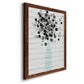Bouquet of Black & White - Barnwood Framed Canvas Print
