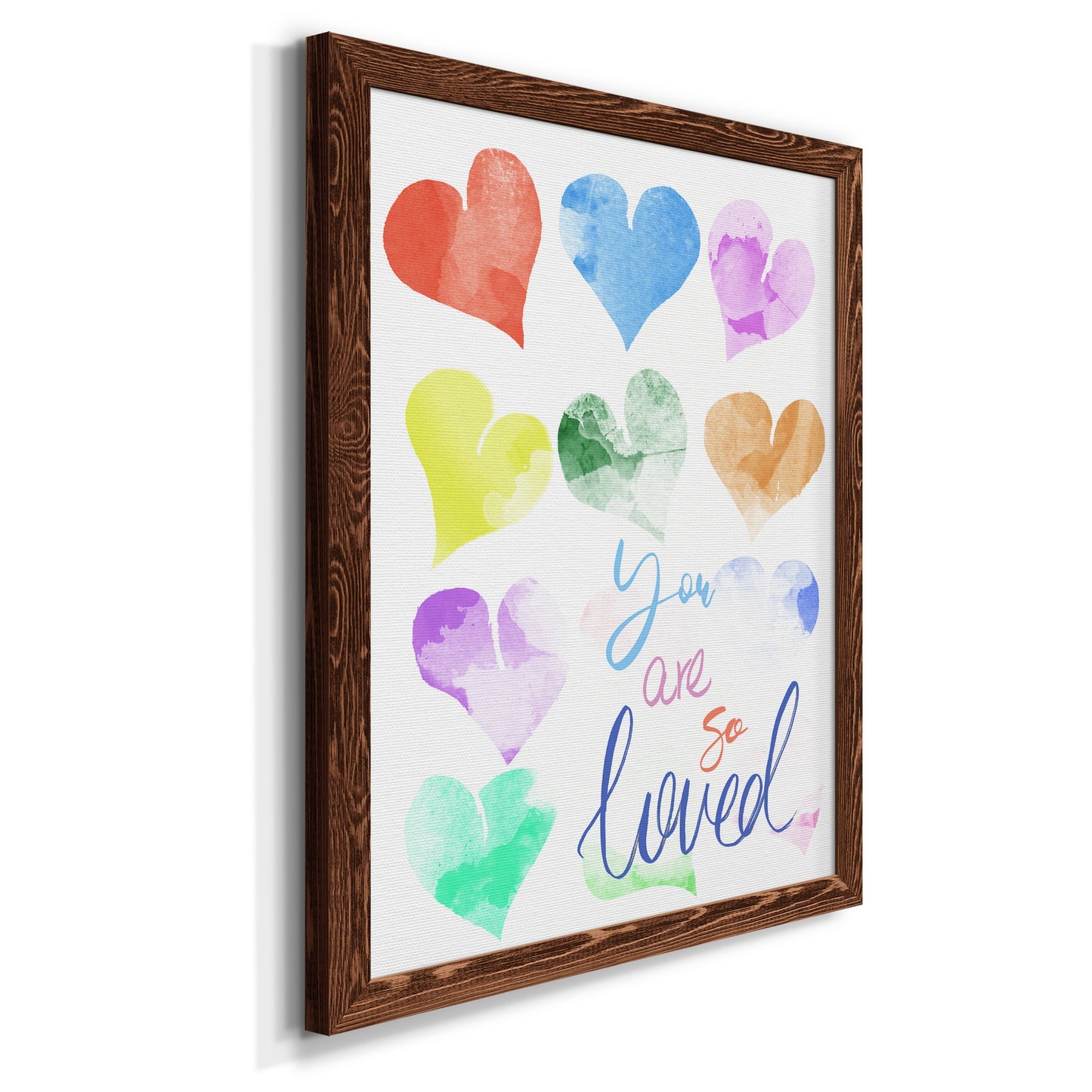 You Are So Loved - Barnwood Framed Canvas Print
