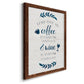 Coffee & Wine - Barnwood Framed Canvas Print