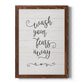 Wash Fears - Barnwood Framed Canvas Print