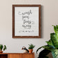 Wash Fears - Barnwood Framed Canvas Print