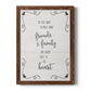 Six Feet - Barnwood Framed Canvas Print