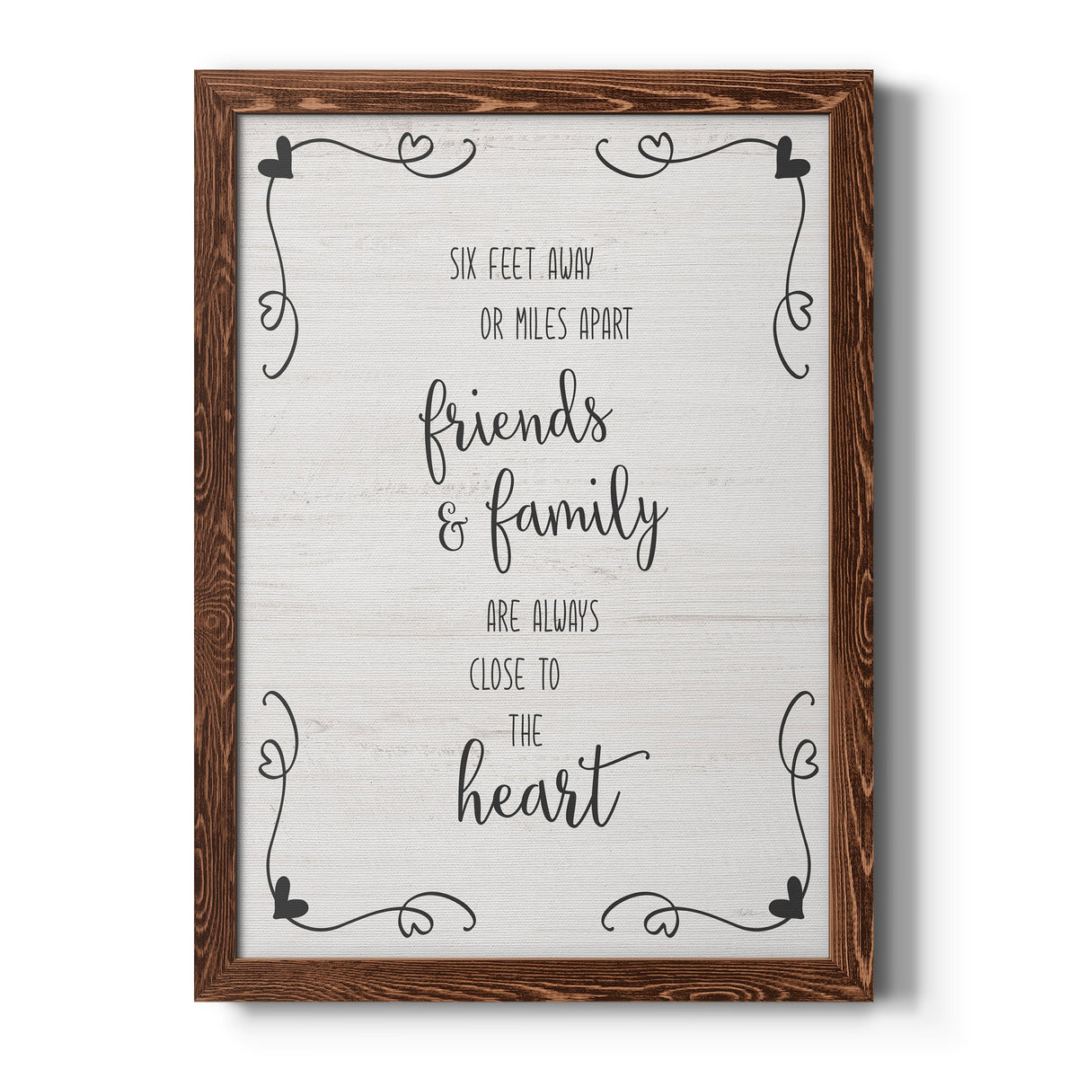 Six Feet - Barnwood Framed Canvas Print