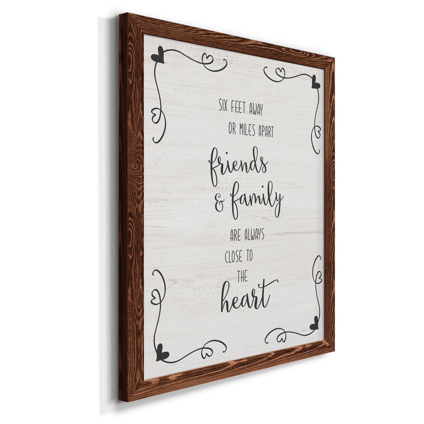 Six Feet - Barnwood Framed Canvas Print