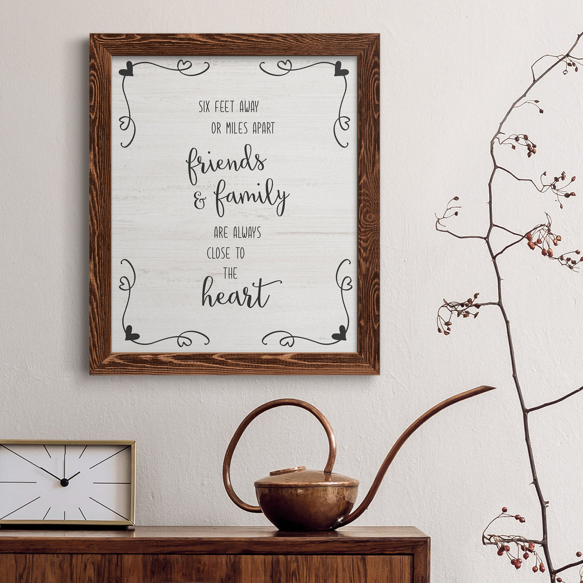 Six Feet - Barnwood Framed Canvas Print