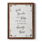 Always There - Barnwood Framed Canvas Print