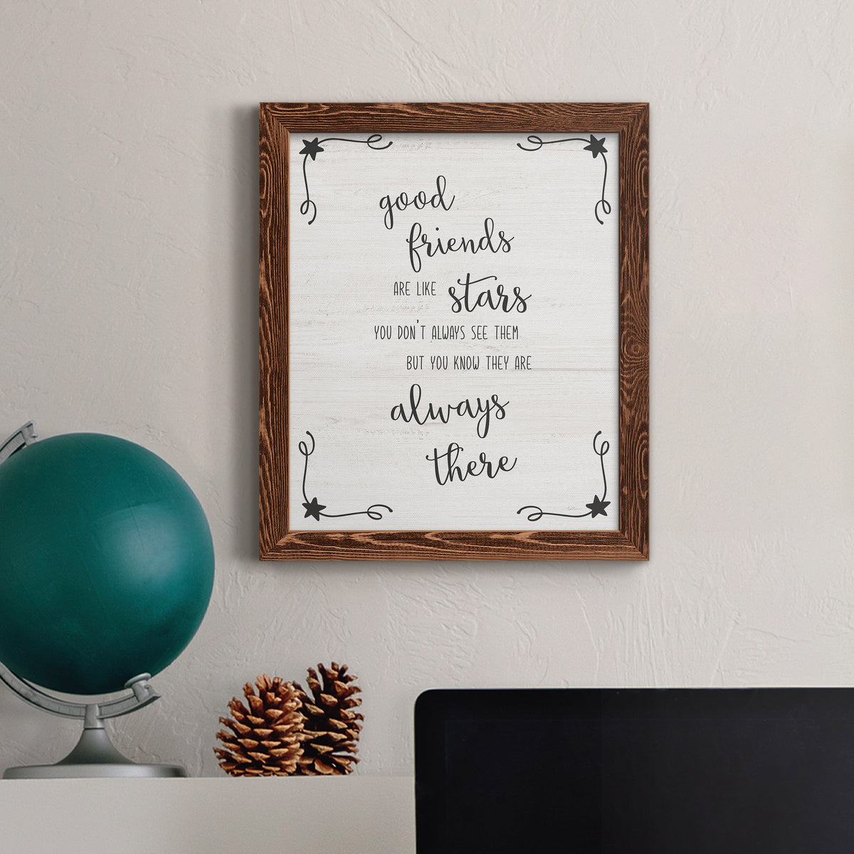Always There - Barnwood Framed Canvas Print