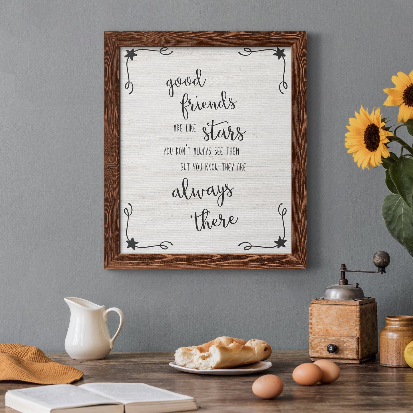 Always There - Barnwood Framed Canvas Print