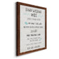 Stay Safe Rules - Barnwood Framed Canvas Print