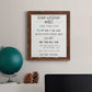 Stay Safe Rules - Barnwood Framed Canvas Print