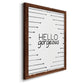 Hello Gorgeous - Barnwood Framed Canvas Print