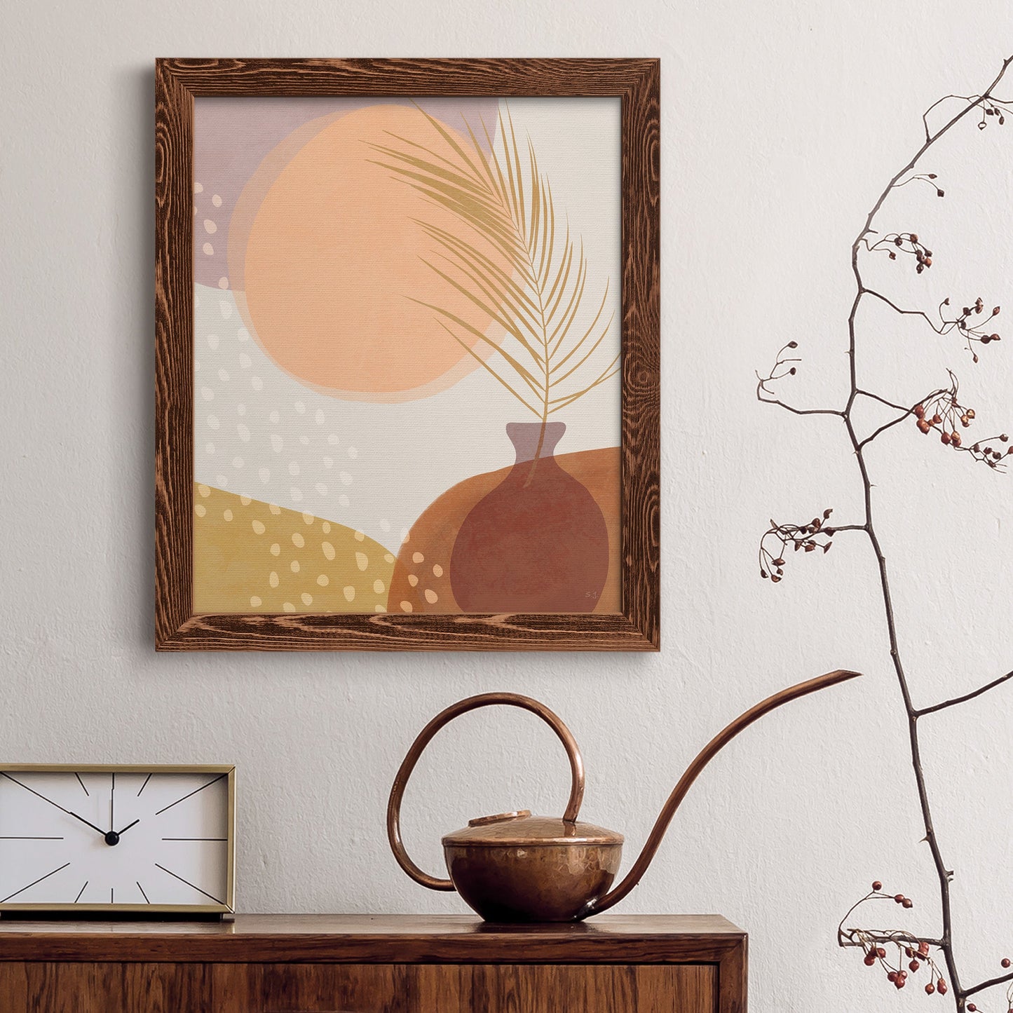 Sedona Sunset - Barnwood Framed Canvas Print