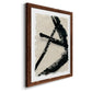 Lines Crossed I - Barnwood Framed Canvas Print