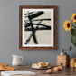 Lines Crossed III - Barnwood Framed Canvas Print