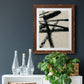Lines Crossed III - Barnwood Framed Canvas Print