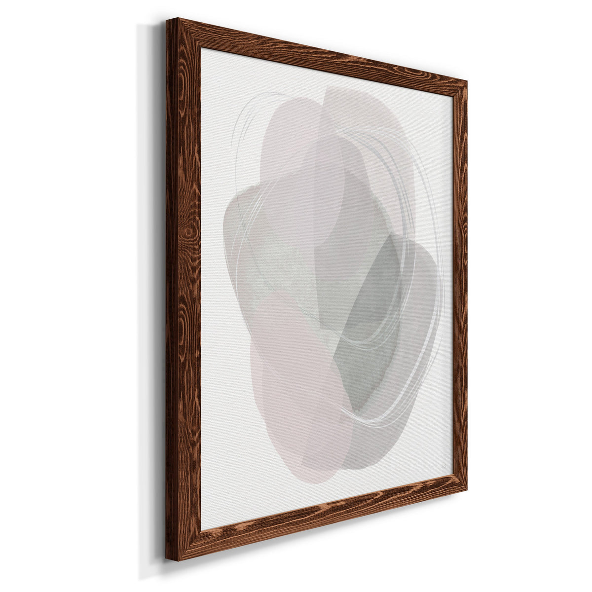River Jewels II - Barnwood Framed Canvas Print