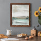Summer Teal I - Barnwood Framed Canvas Print