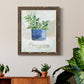 Potted Oregano - Barnwood Framed Canvas Print