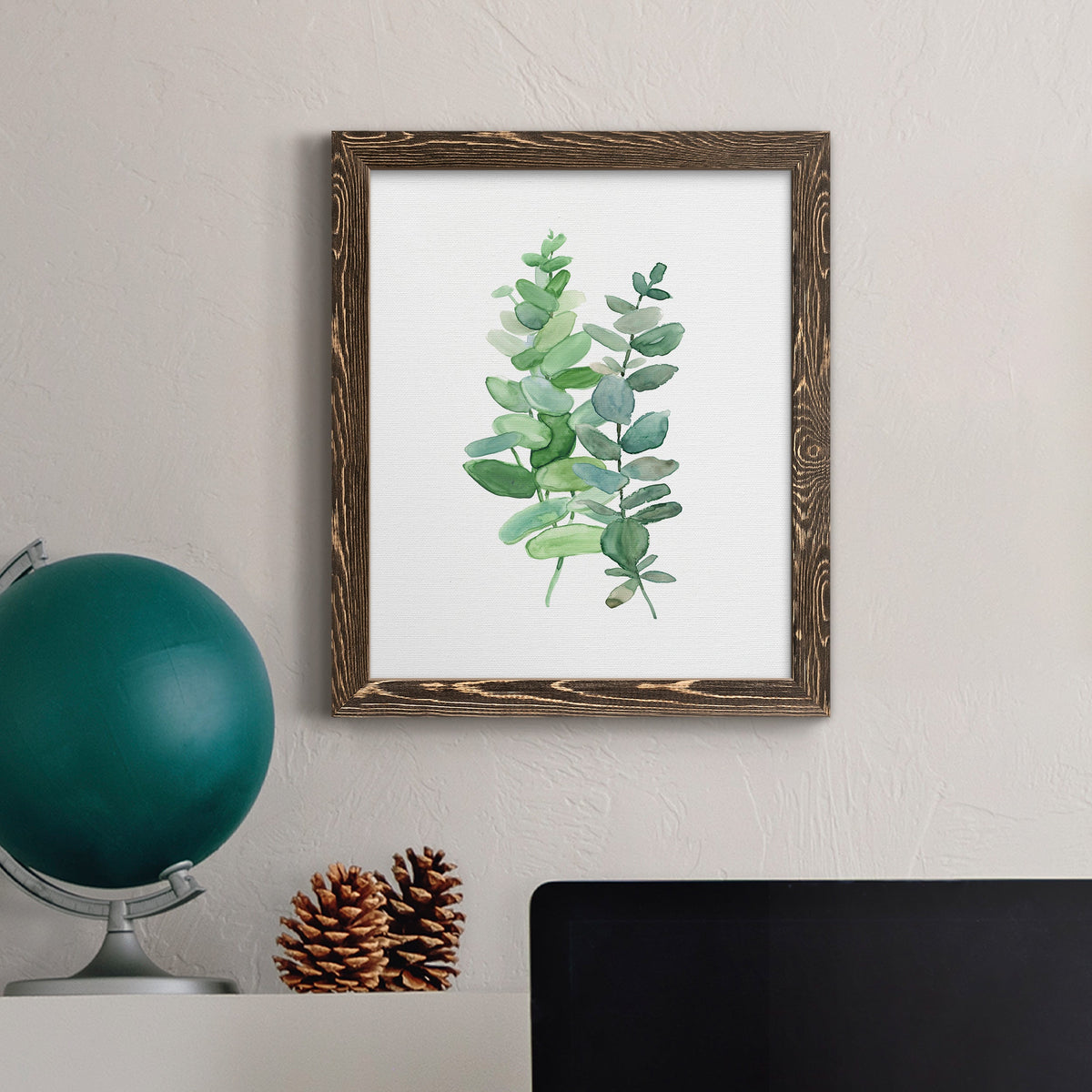 Eucalyptus II - Barnwood Framed Canvas Print