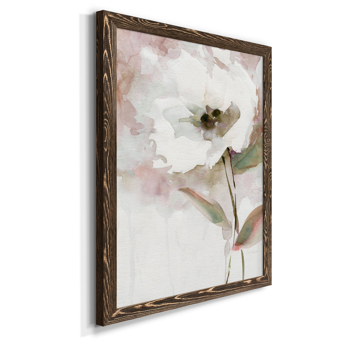 Summer Bloom II - Barnwood Framed Canvas Print