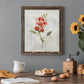 Linen Sweet Pea - Barnwood Framed Canvas Print