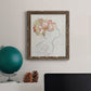 Fashion Floral Silhouette I - Barnwood Framed Canvas Print