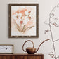 White and Coral Orchid I - Barnwood Framed Canvas Print