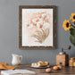 White and Coral Orchid II - Barnwood Framed Canvas Print