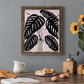 Potted Plant I - Barnwood Framed Canvas Print