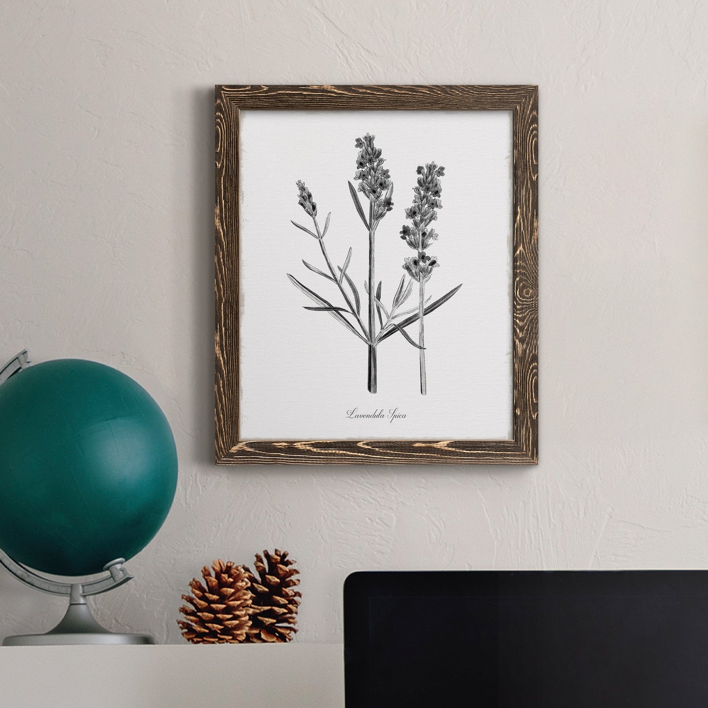 Simply Lavender - Barnwood Framed Canvas Print