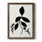 Silhouette Garden I - Barnwood Framed Canvas Print
